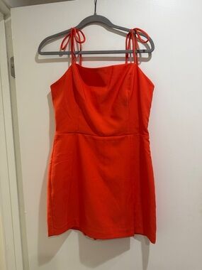 Zara Red Tie-Strap Camisole Dress